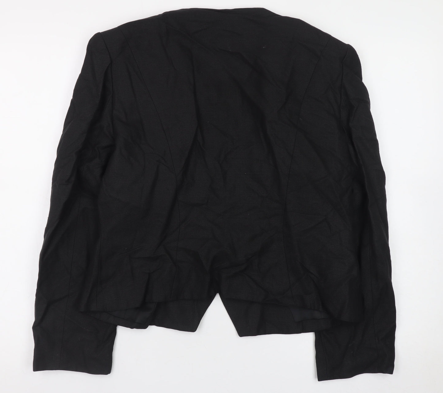 Maxi Librati Womens Black Wool Blazer Size 18 Classic Formal Jacket