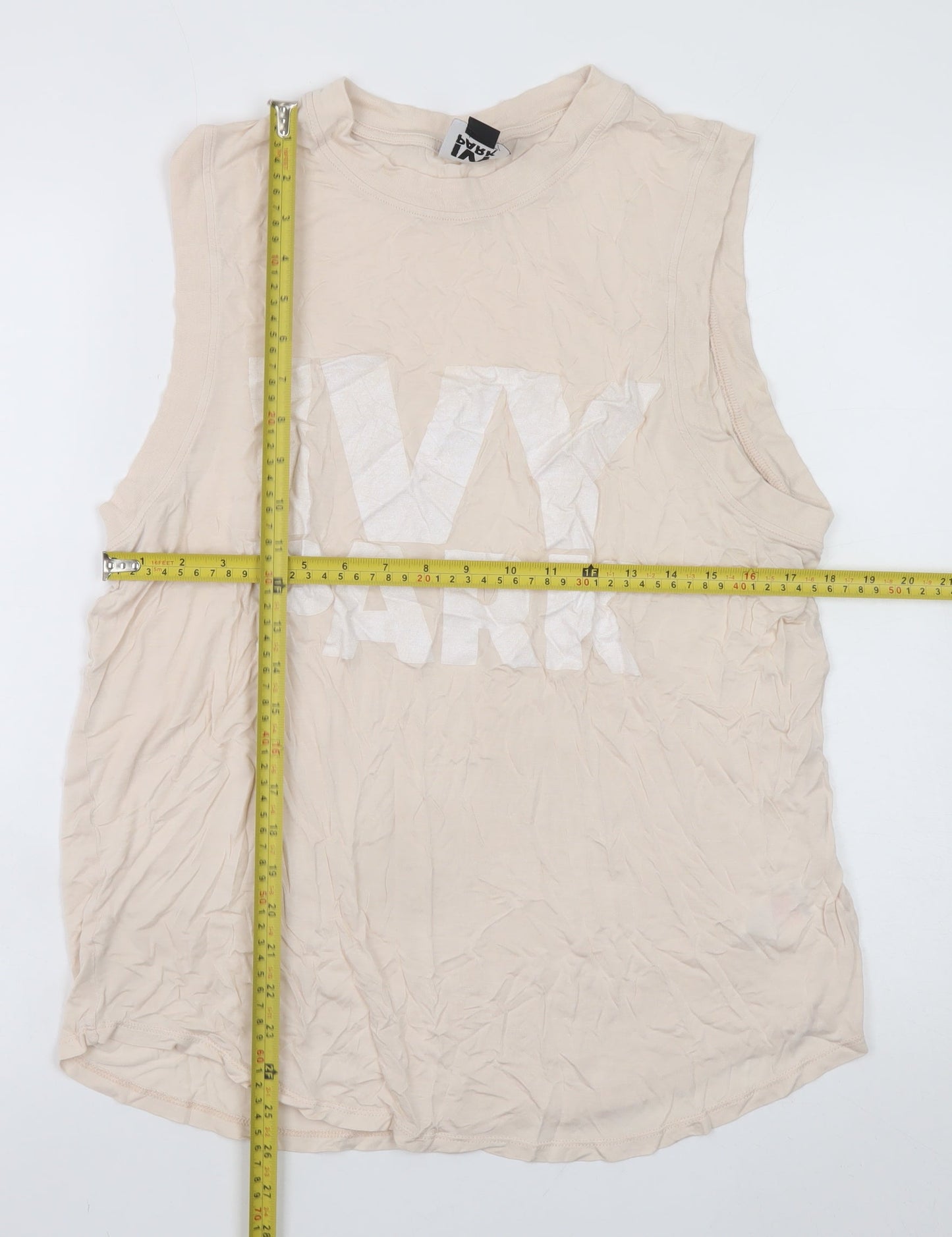 IVY PARK Women's Beige Sleeveless Tank Top M Basic Jersey
