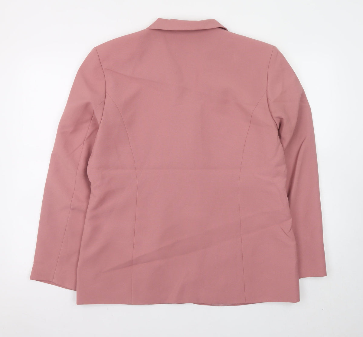 Style Report Women Pink Polyester Blazer UK 18 Three-Button Jacket