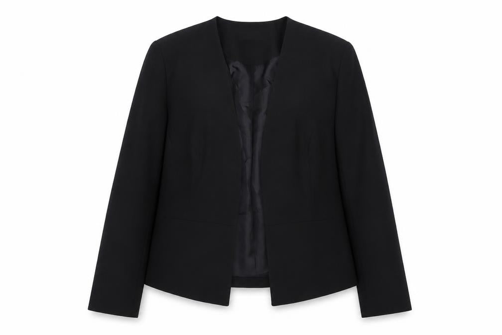 Wallis Women Black Blazer UK 16 Classic Long Sleeve Lined Suit Jacket