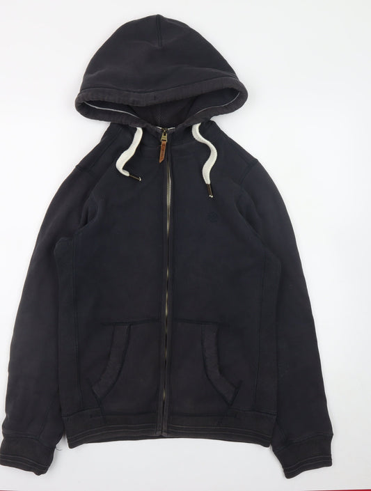 Fat Face Men's Black XS Full Zip Hoodie Cotton Fleece Jacket