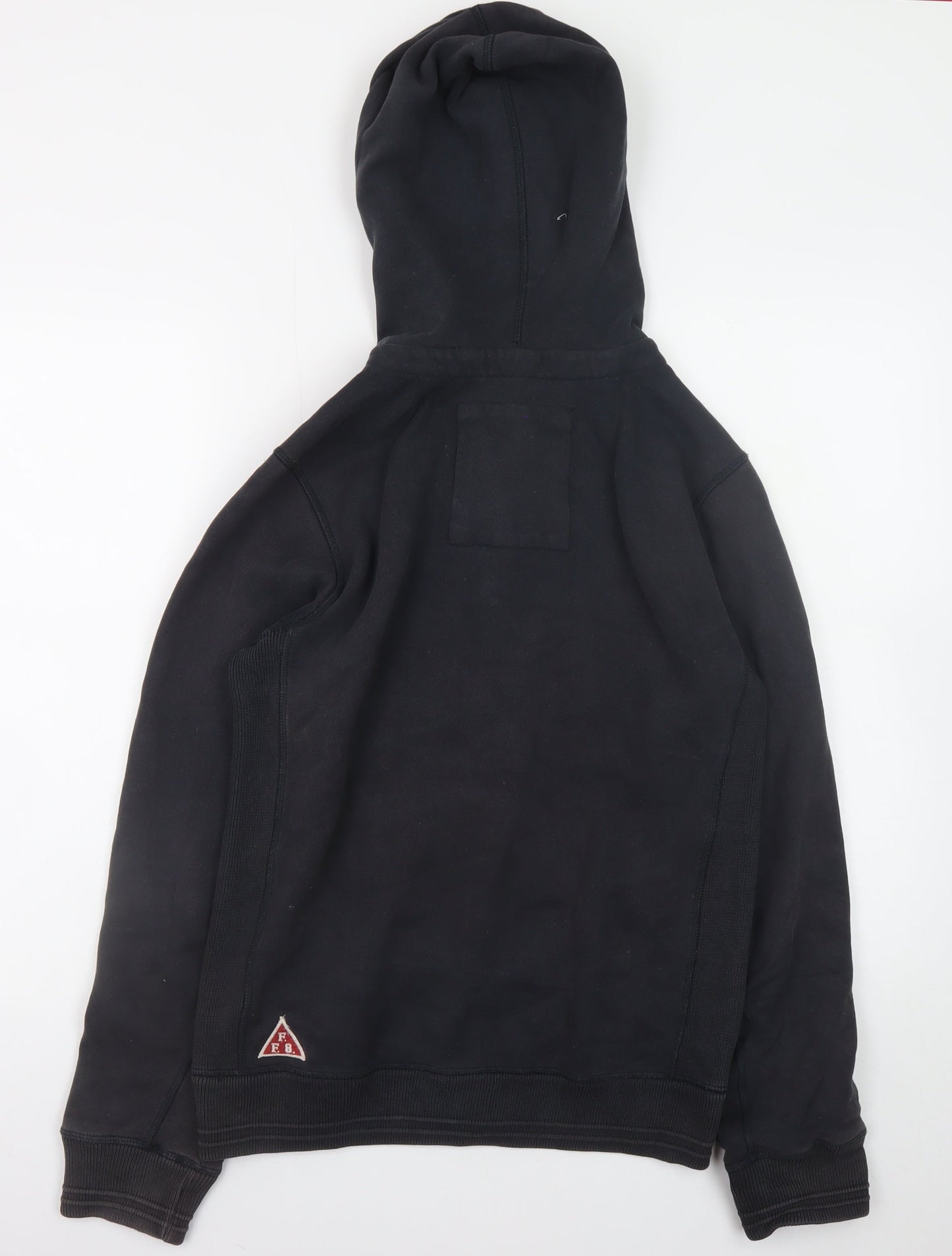 Fat Face Men's Black XS Full Zip Hoodie Cotton Fleece Jacket