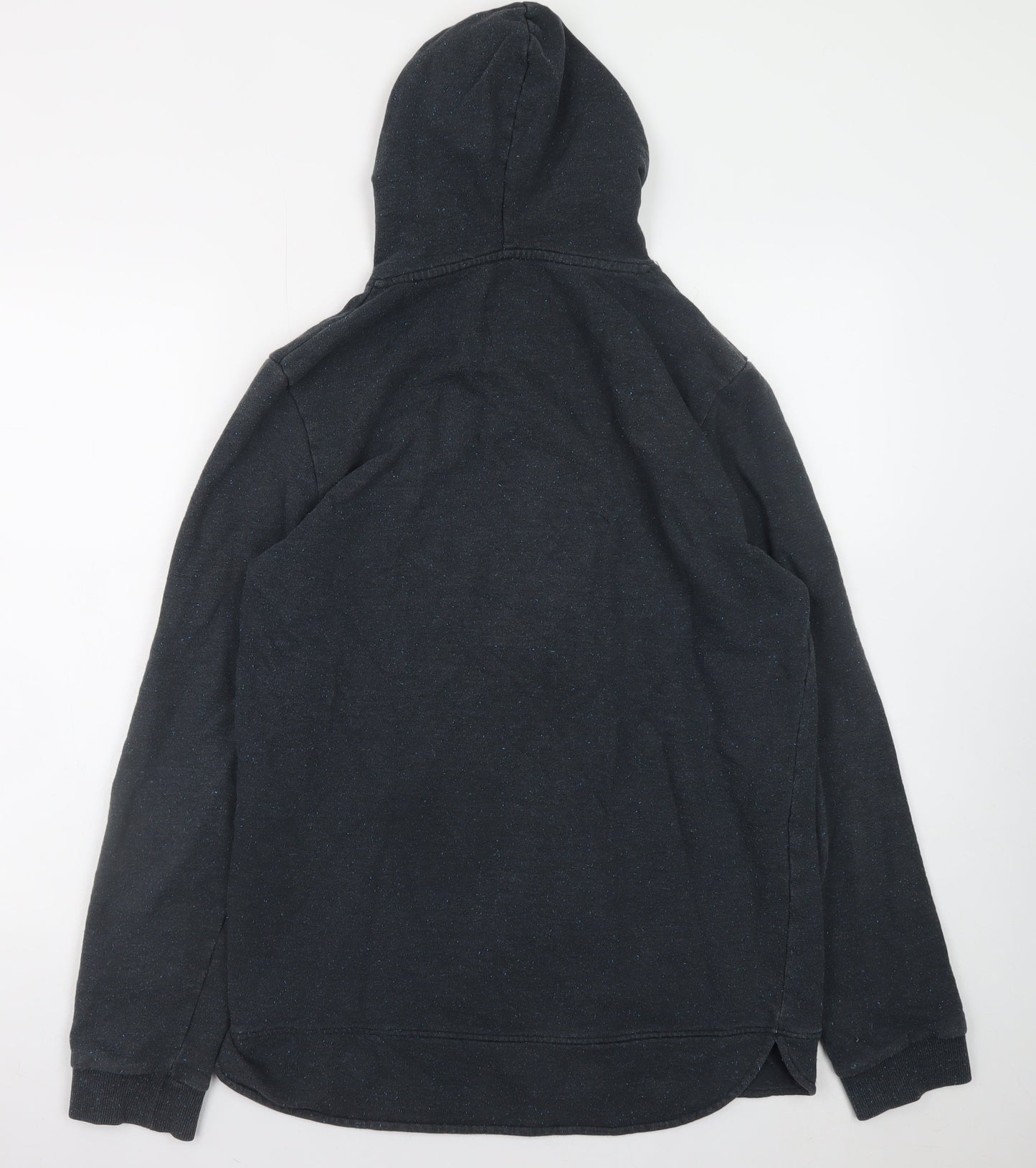 RVLT Revolution Mens Black Full Zip Hoodie Size L Cotton Blend