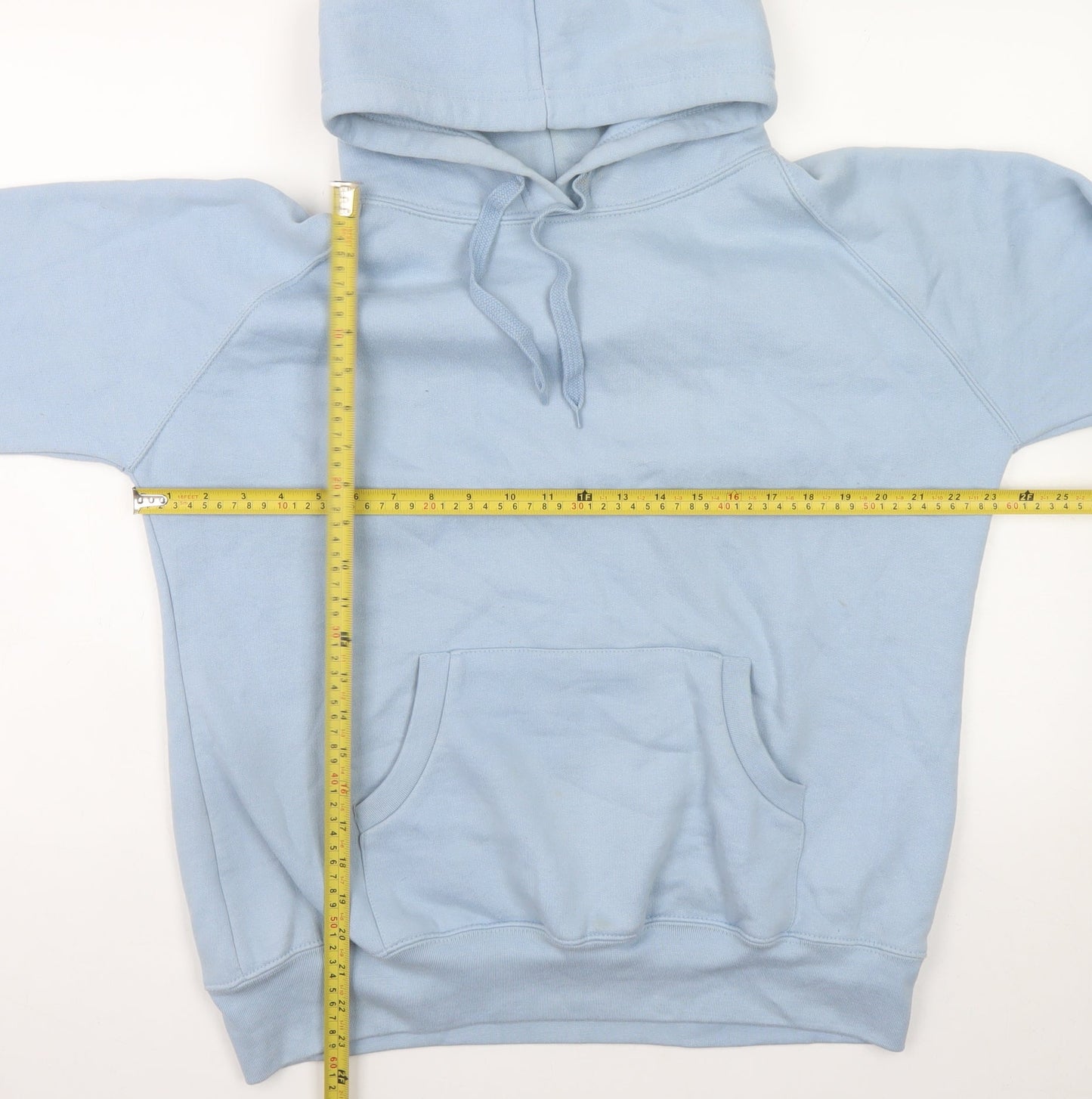 Lady Fit Hood Womens Light Blue Pullover Hoodie XL/XXL Cotton Blend