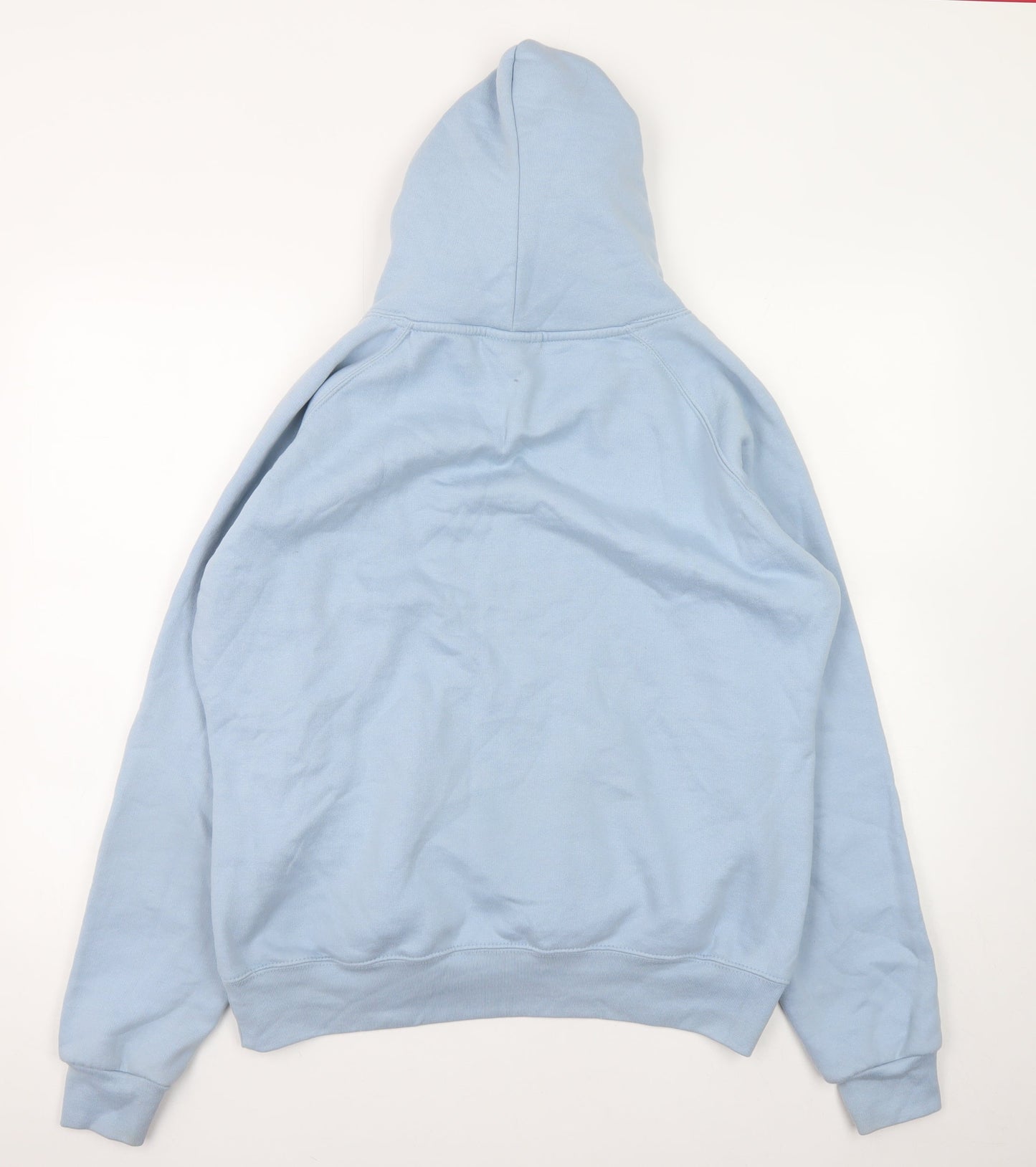 Lady Fit Hood Womens Light Blue Pullover Hoodie XL/XXL Cotton Blend