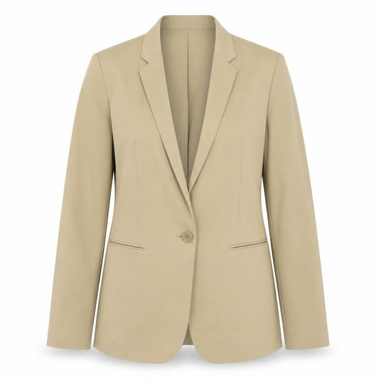 Kin by John Lewis Women’s Beige Blazer Size 10 Single-Breasted Jacket