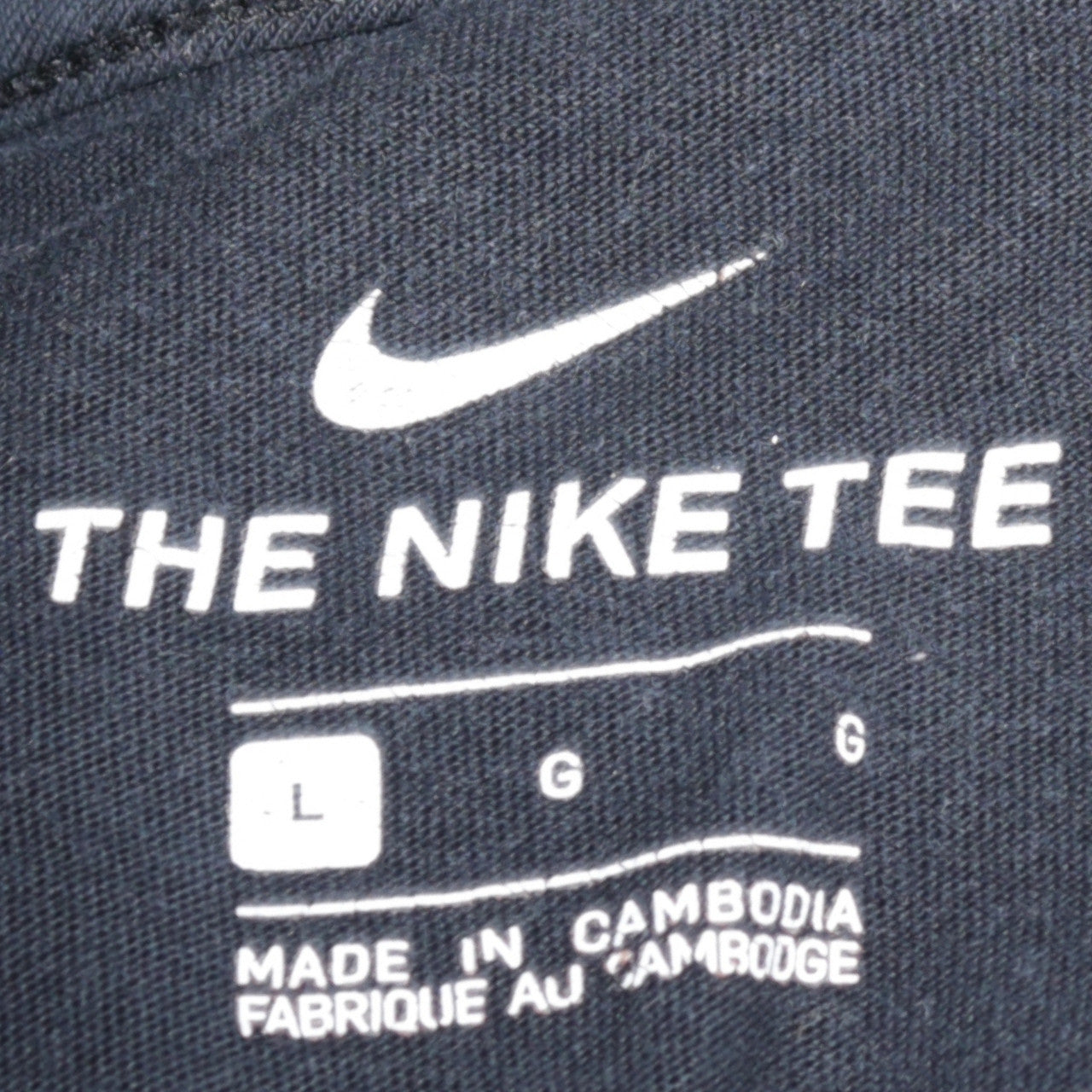 Nike Men's Black Swoosh Graphic Short Sleeve Cotton T-Shirt Size L