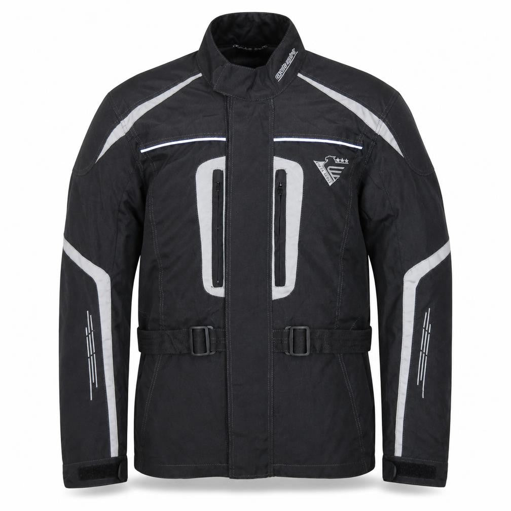 Cycle Spirit Men's Black Motorcycle Jacket M Water Resistant Lined