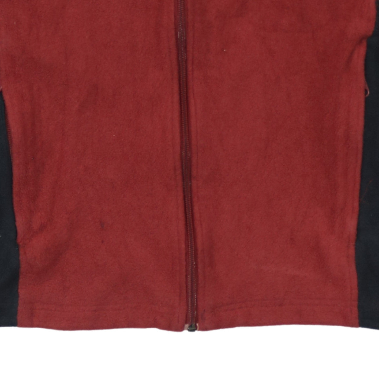Columbia Mens Red Fleece Full Zip Jacket Size M Outdoor Activewear