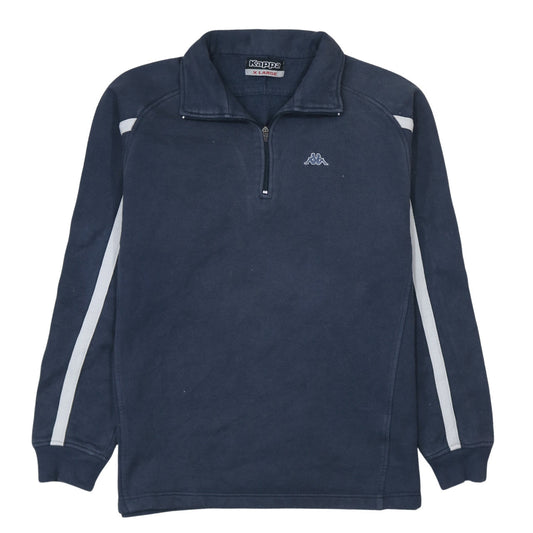 Kappa Men's Blue XL Half Zip Fleece Sports Sweatshirt