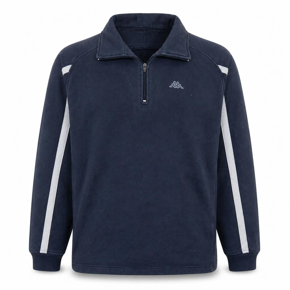 Kappa Men's Blue XL Half Zip Fleece Sports Sweatshirt