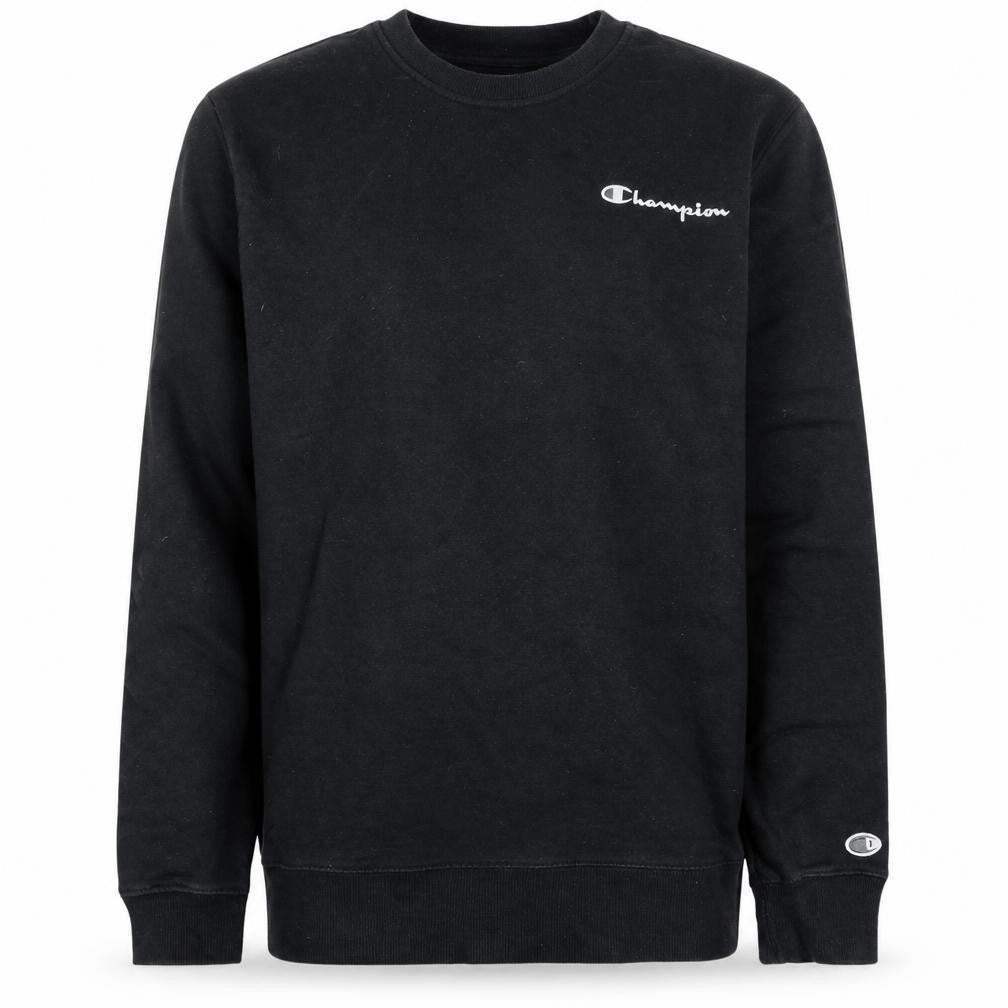 Champion Men's Black Small Crew Neck Pullover Sweatshirt