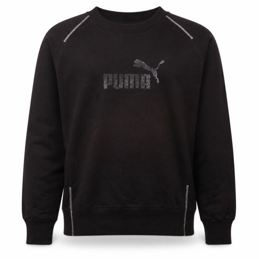 Puma Men's Black XL Crew Neck Pullover Sweatshirt