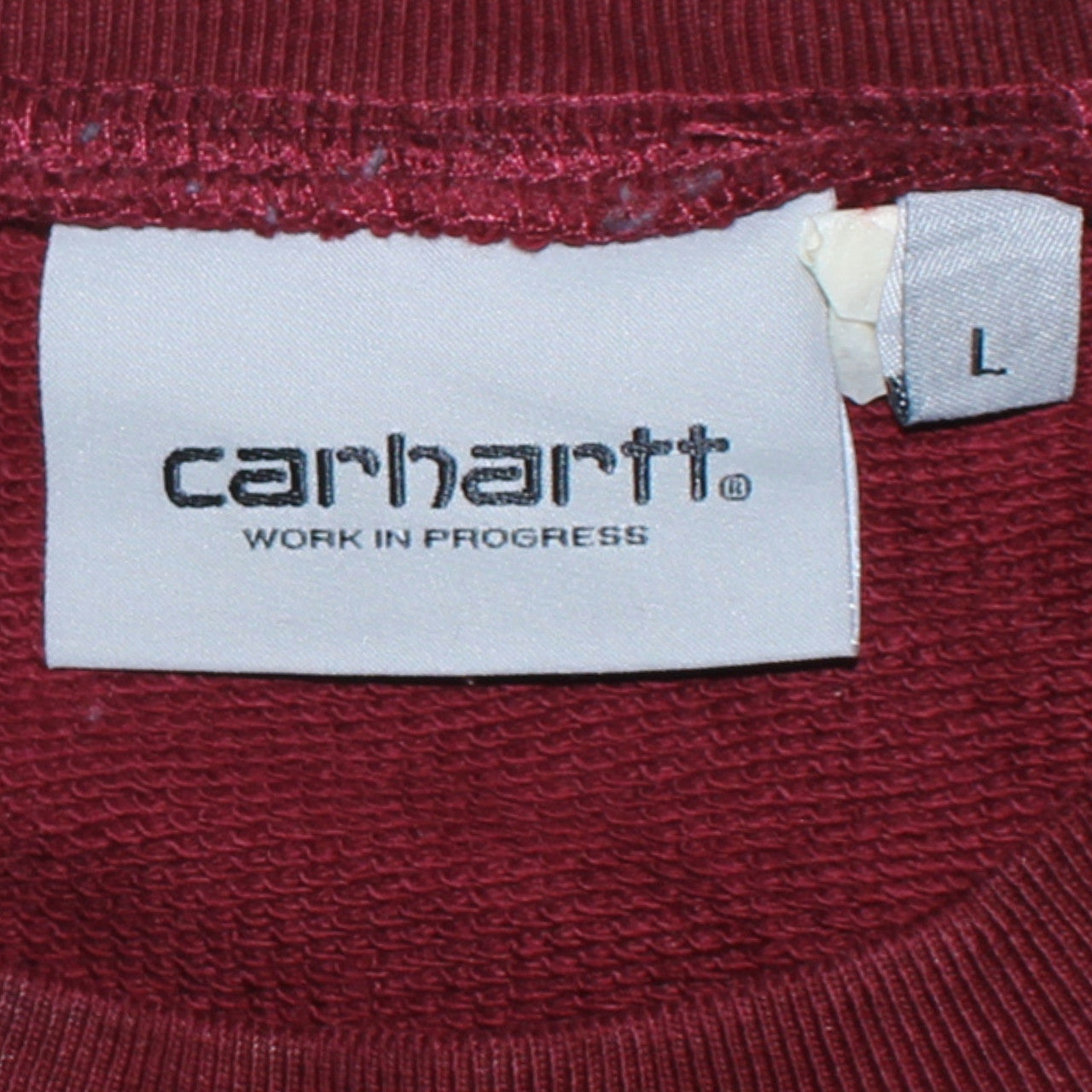 Carhartt Men's Red Logo Pullover Sweatshirt Size L
