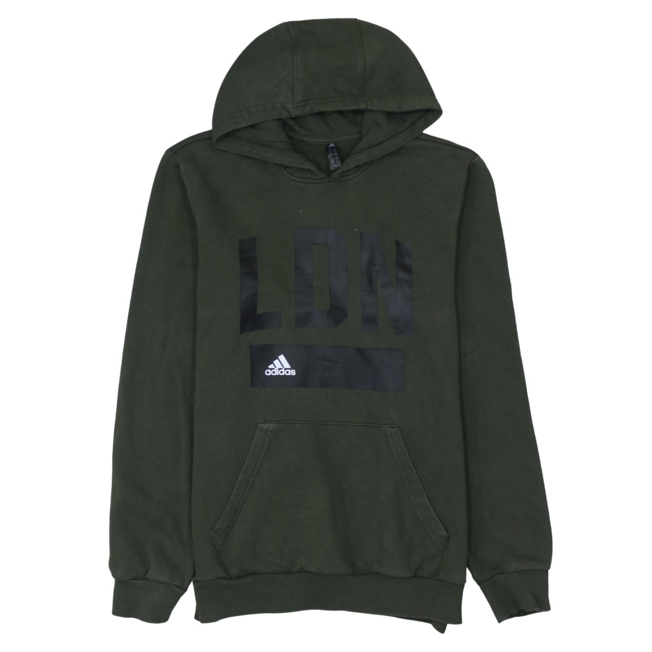 Adidas Men's Green LDN Pullover Hoodie M Regular Fit