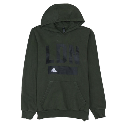 Adidas Men's Green LDN Pullover Hoodie M Regular Fit