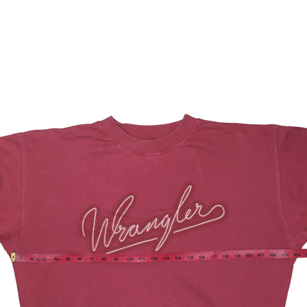 Wrangler Womens Pink Crew Neck Pullover Sweatshirt M Cotton Casual