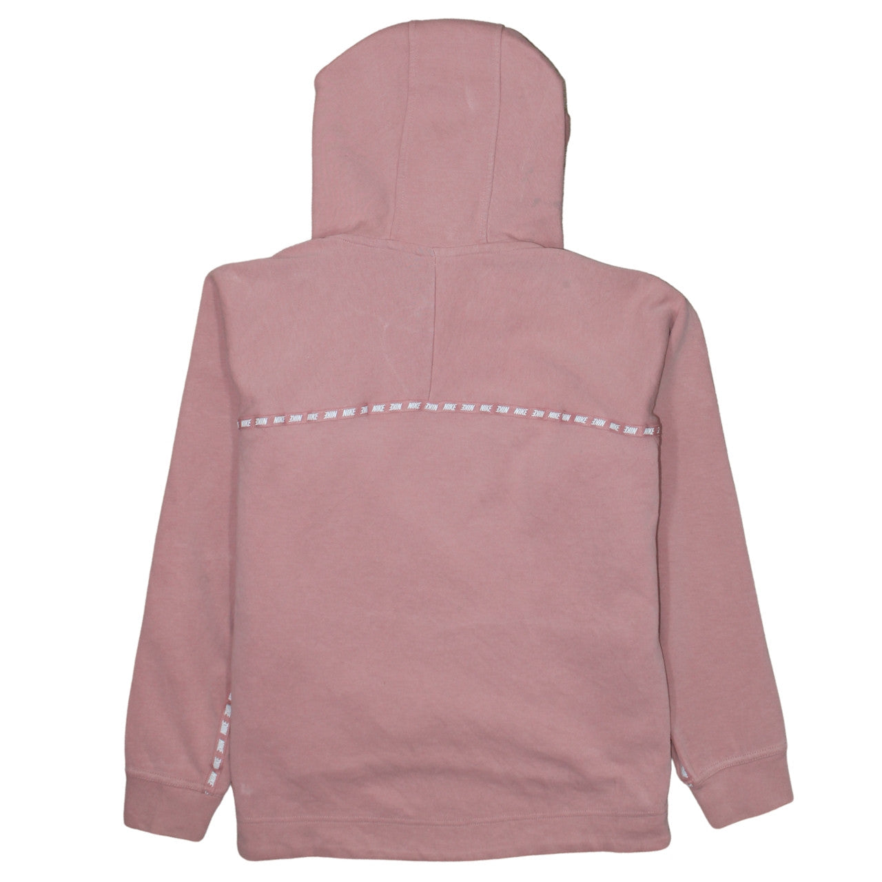 Nike Womens Pink Pullover Hoodie Medium Cotton Blend Sweatshirt