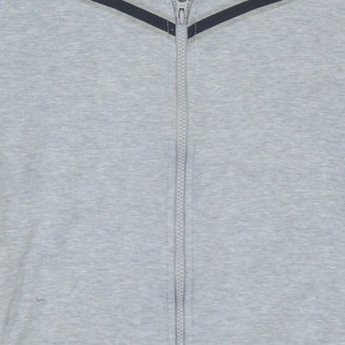 Nike Boys Grey Full Zip Hoodie L Regular Fit Sportswear