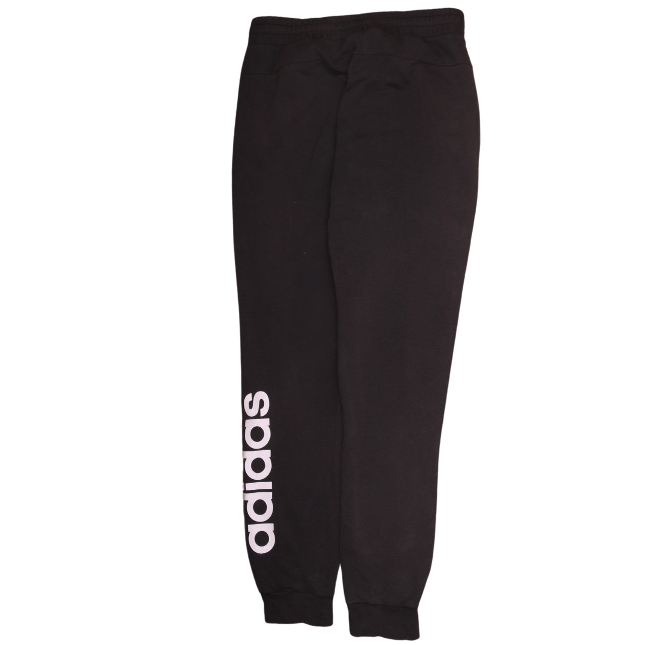 Adidas Womens Black Jogger Trousers Size 12-14 Cotton Blend