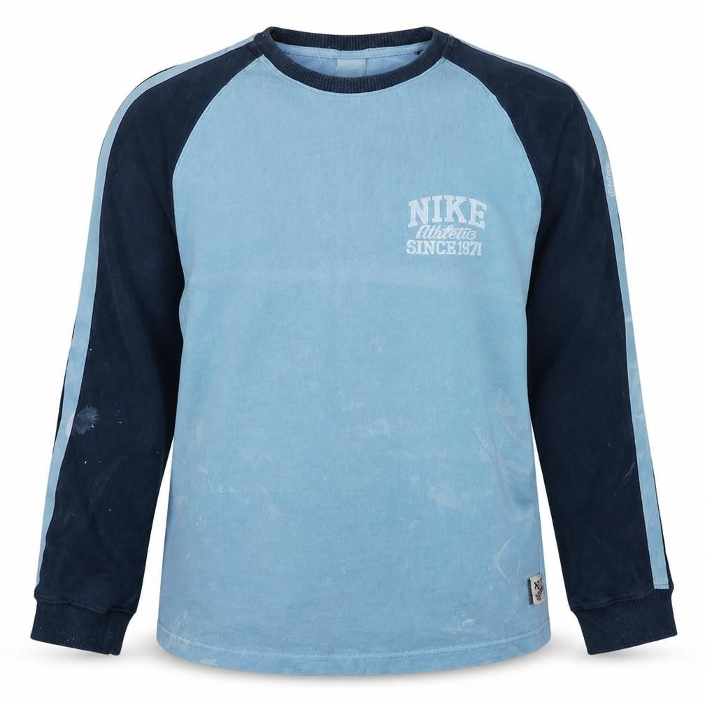 Nike Men's Blue Pullover Sports Sweatshirt Size L Retro Style