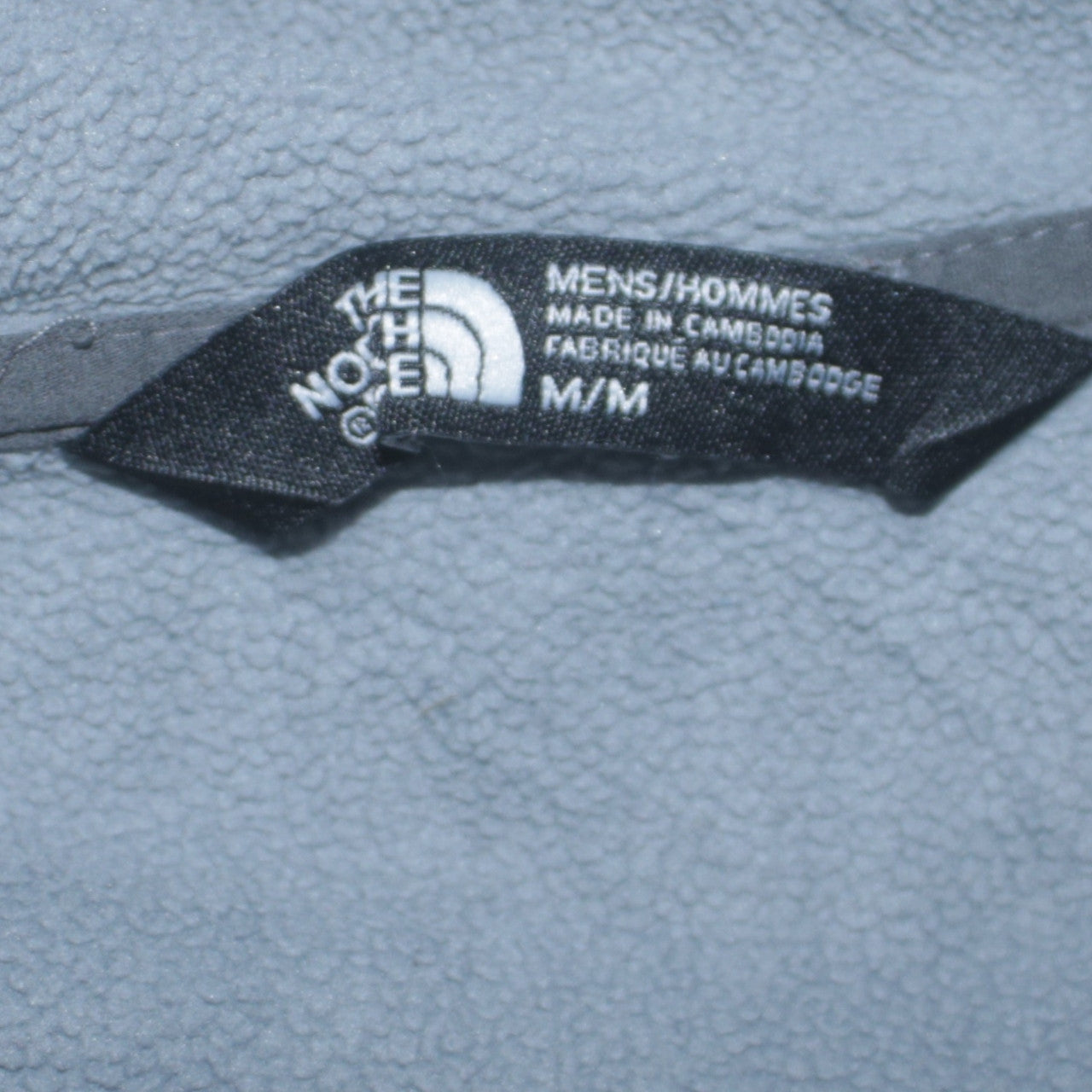 The North Face Men's Grey Half Zip Hooded Fleece Pullover M