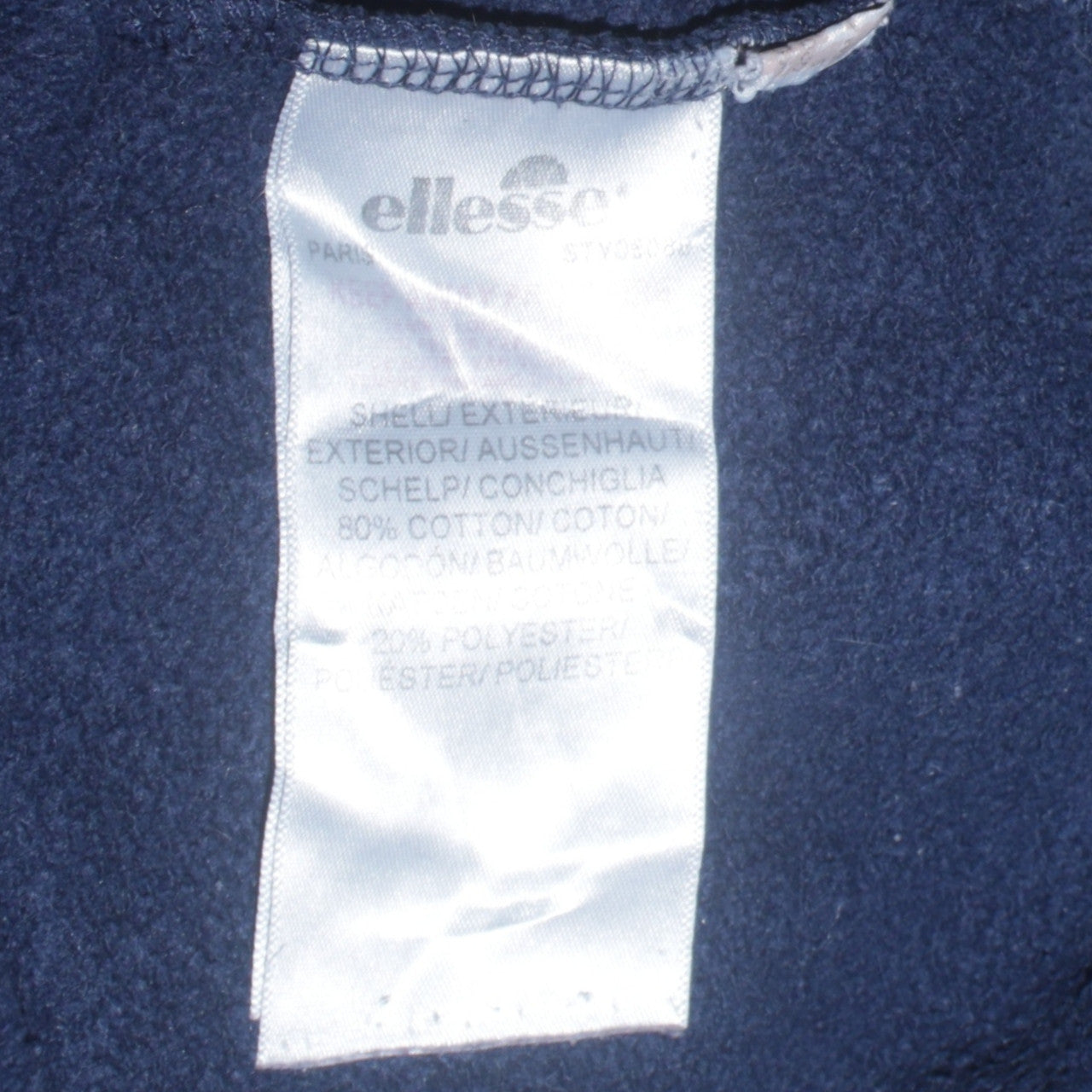 Ellesse Women Navy Blue Logo Crew Neck Sweatshirt UK 8
