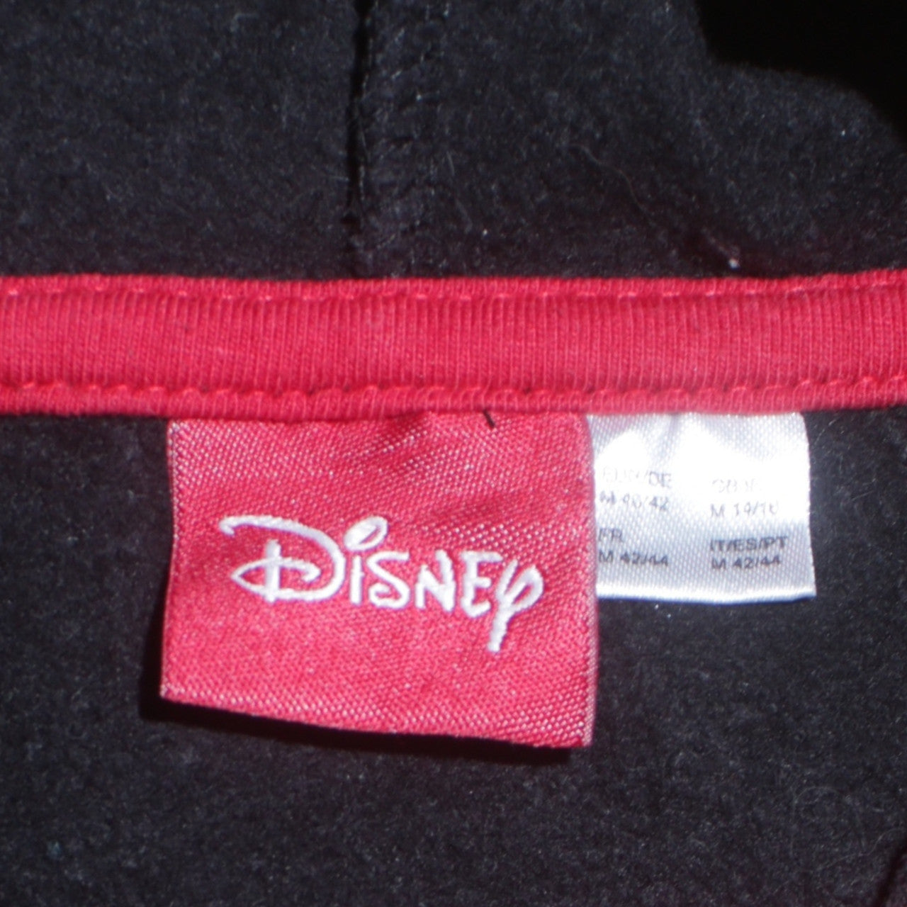 Disney Women Black Full Zip Hoodie Minnie Mouse M 12
