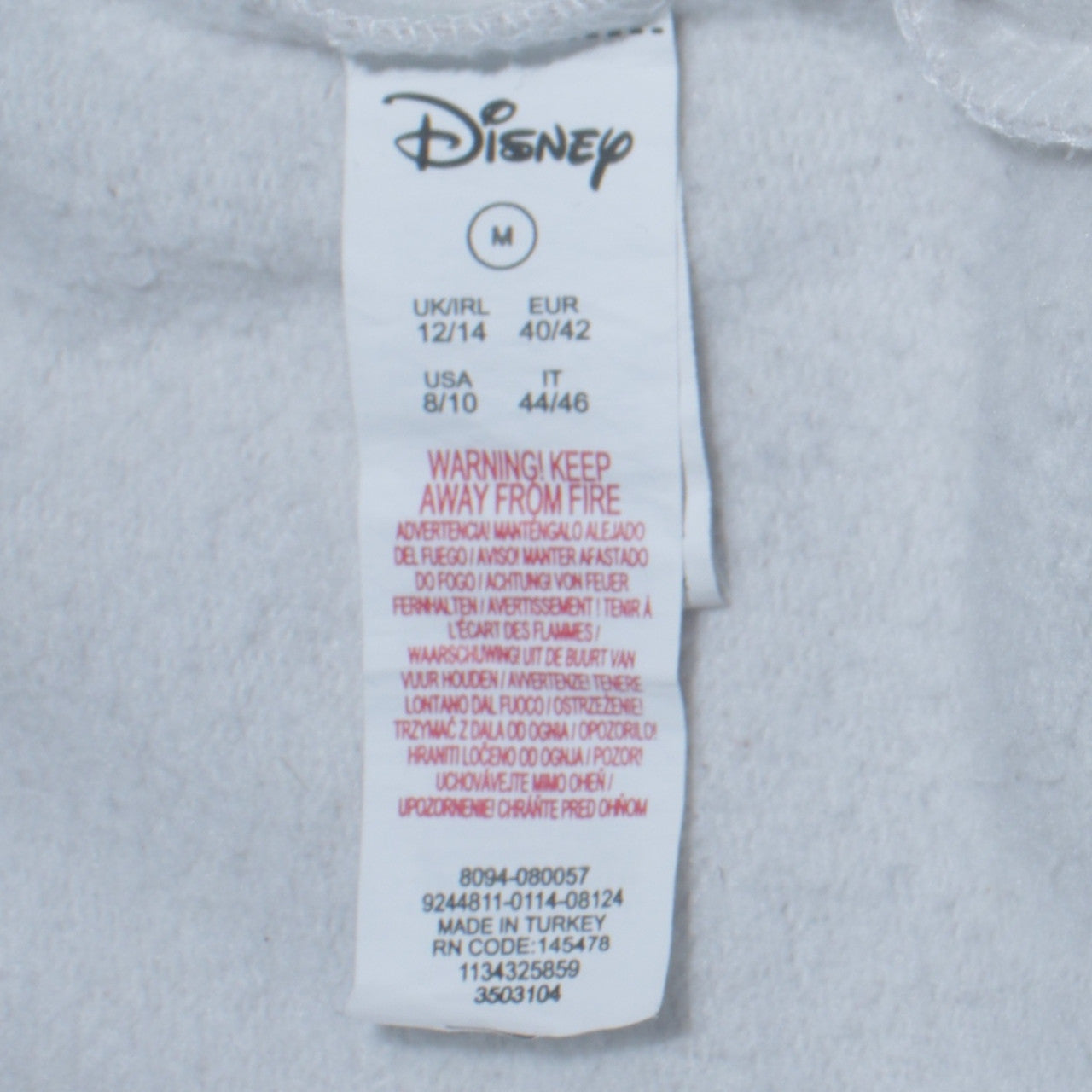 Disney Women Grey Dumbo Crew Neck Sweatshirt Size M 12/14