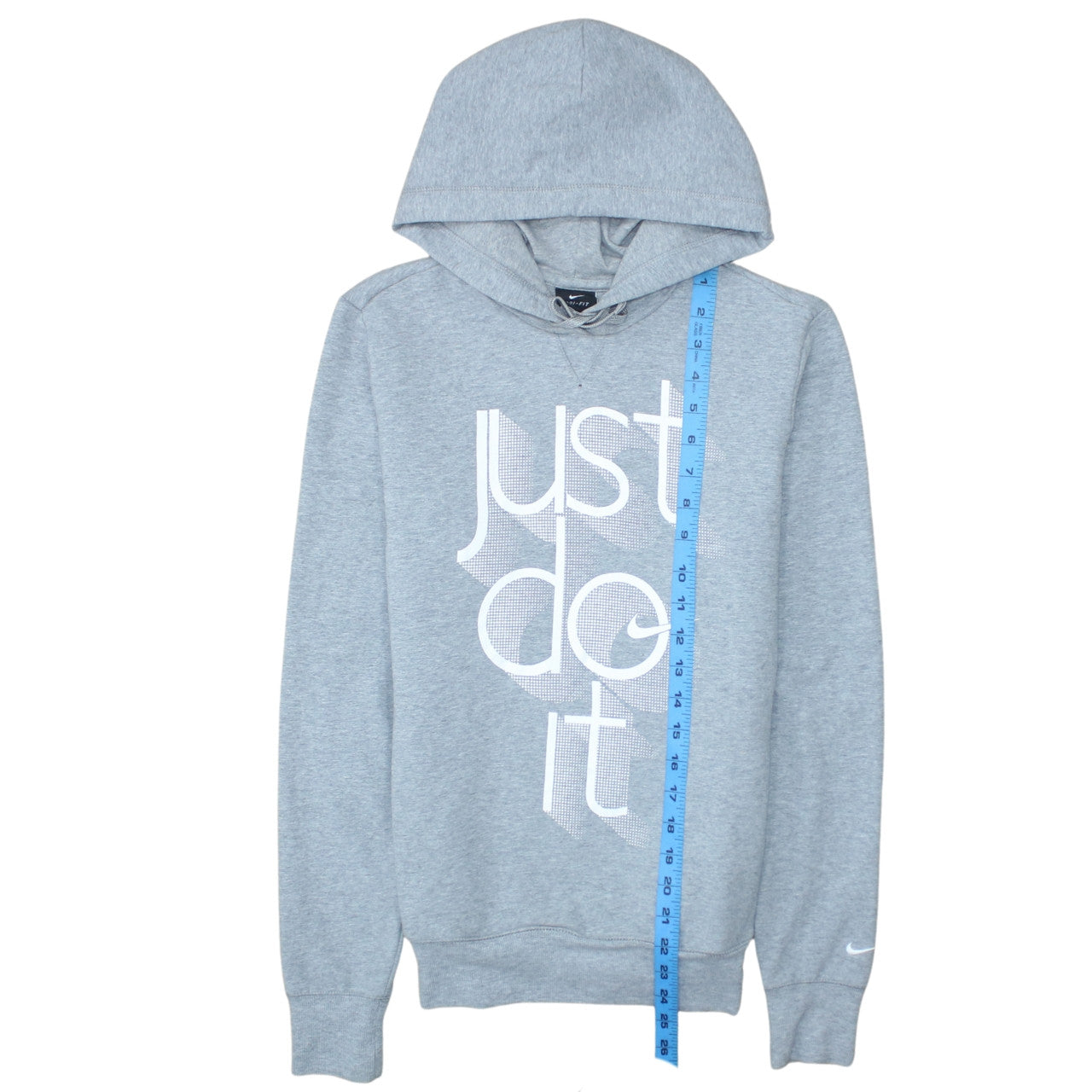 Nike Men's Grey Just Do It Dri-Fit Pullover Hoodie Size S