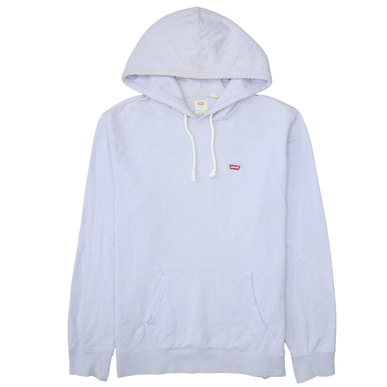 Levi's Women Lavender Pullover Hoodie L Cotton Casual Sweatshirt