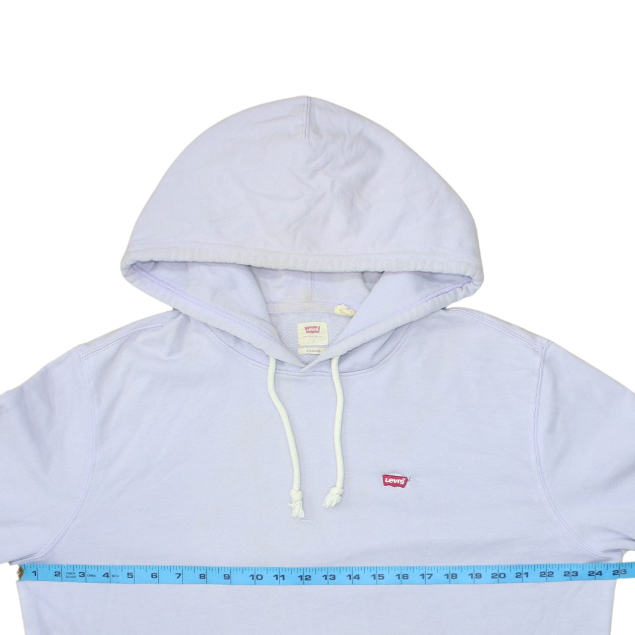 Levi's Women Lavender Pullover Hoodie L Cotton Casual Sweatshirt