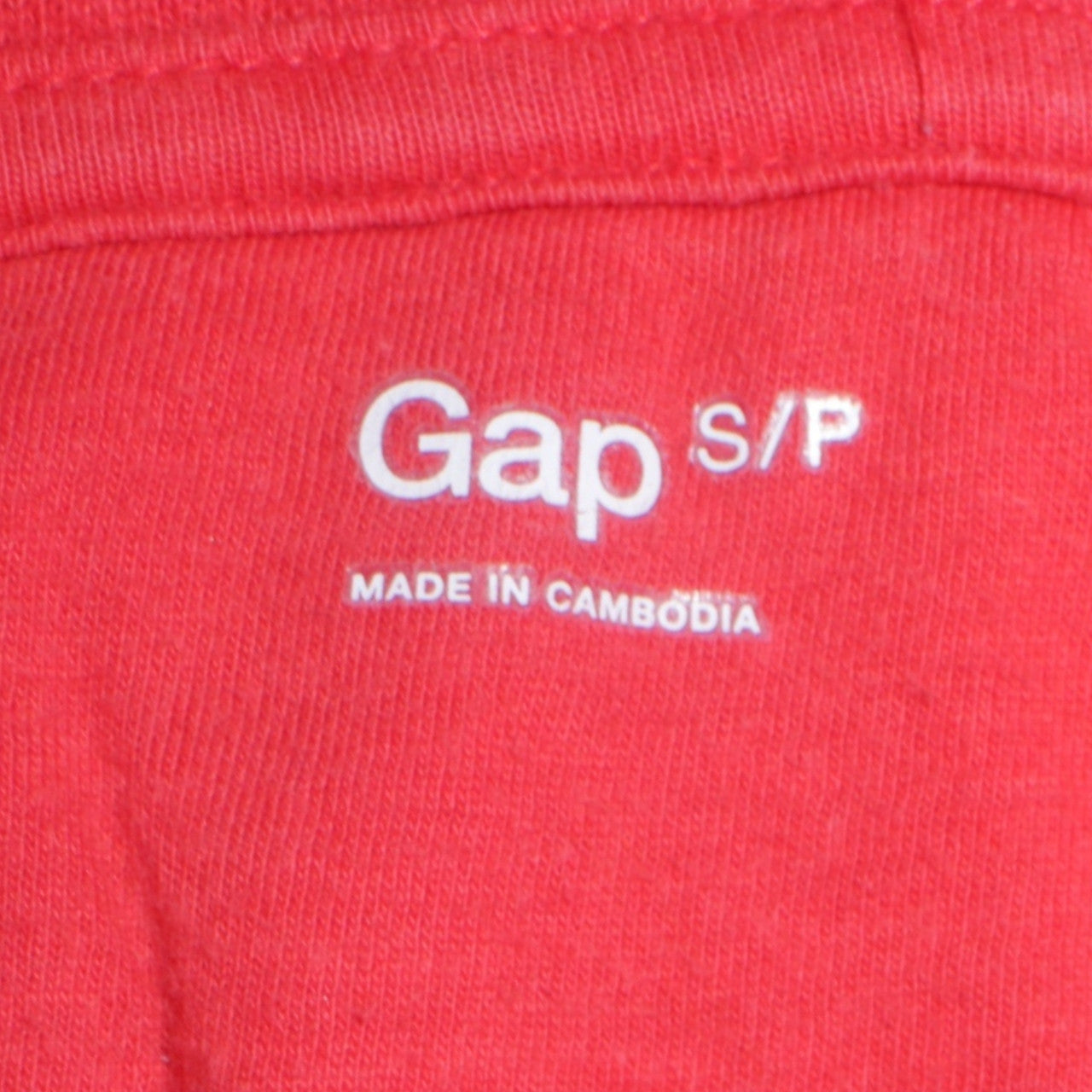 GAP Women’s Red Pullover Hoodie Small Cotton Blend Logo Casual