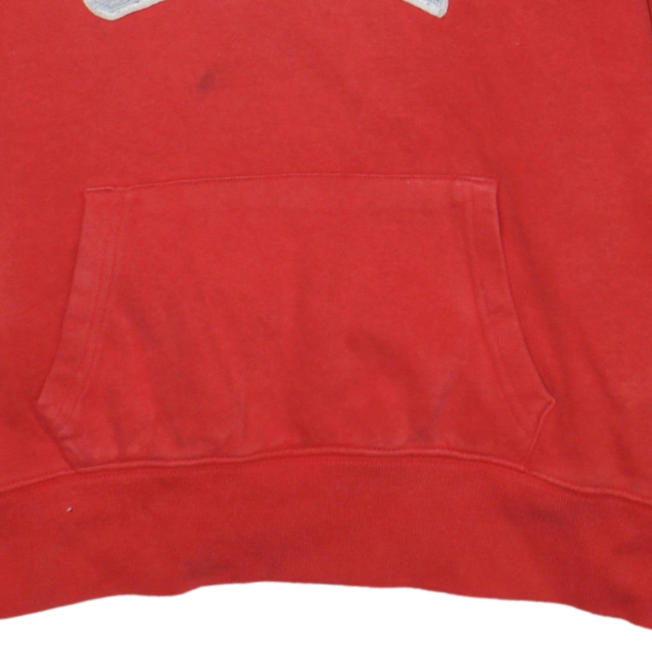 GAP Women’s Red Pullover Hoodie Small Cotton Blend Logo Casual