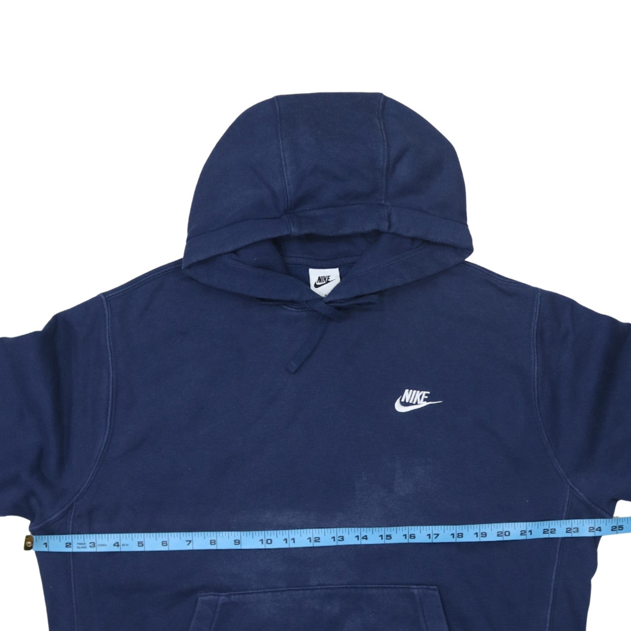 Nike Men’s Blue Pullover Hoodie Size L Regular Fit Fleece Sportswear