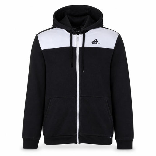 Adidas Men's Black Full Zip Hoodie Small Sports Fleece