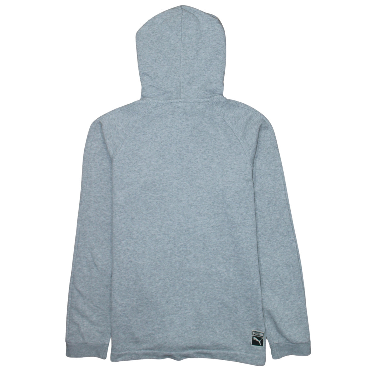 Puma Men's Grey Full Zip Hoodie Size S Lightweight Athletic