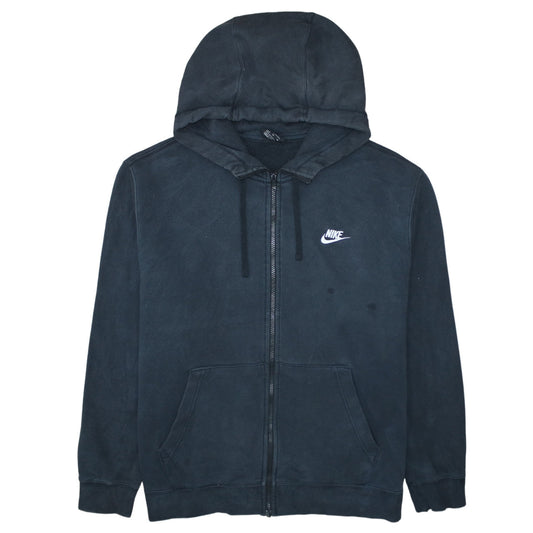 Nike Men's Black XL Full Zip Hoodie Sweatshirt Fleece
