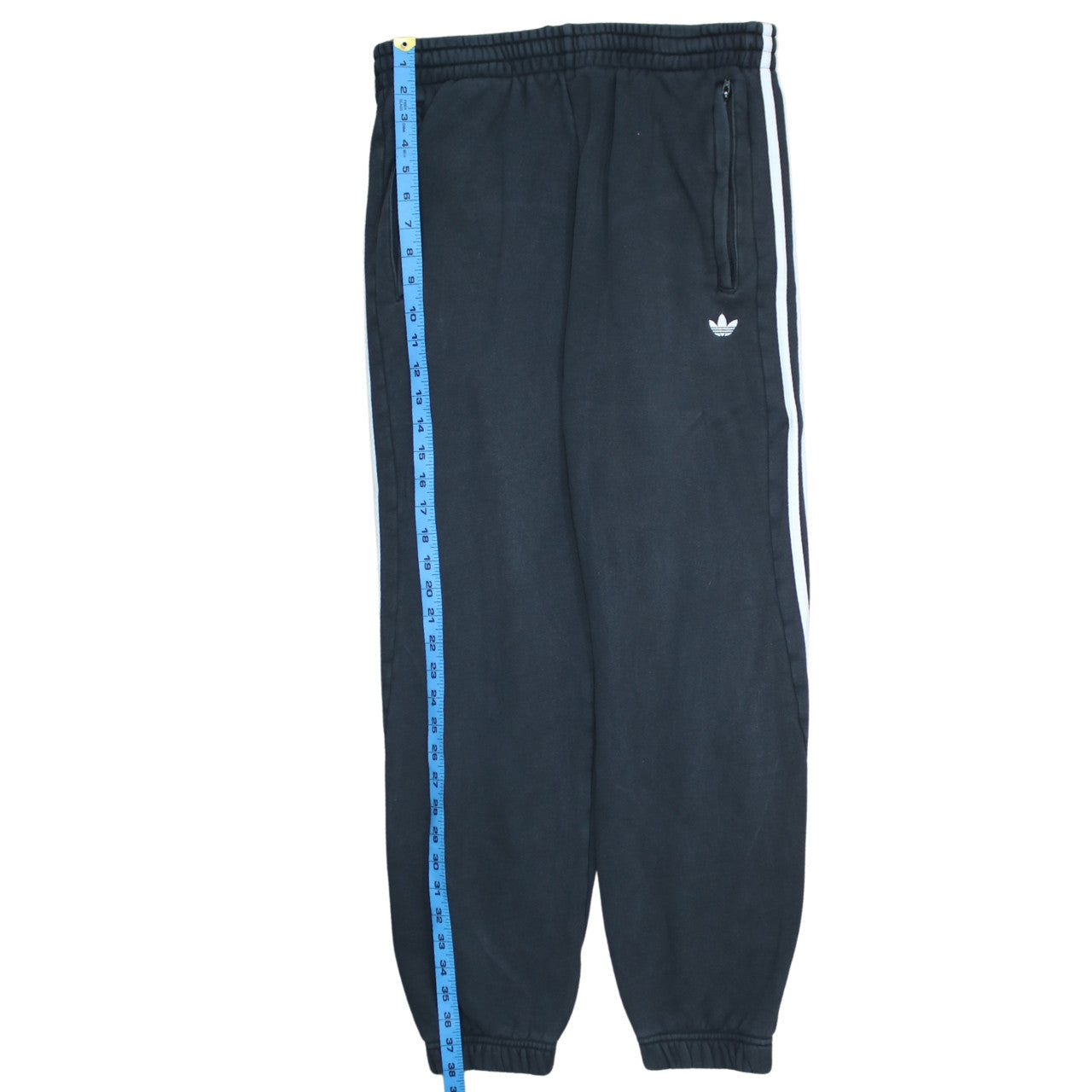 Adidas Men's Black Jogger Sweatpants M Tapered Side Stripe