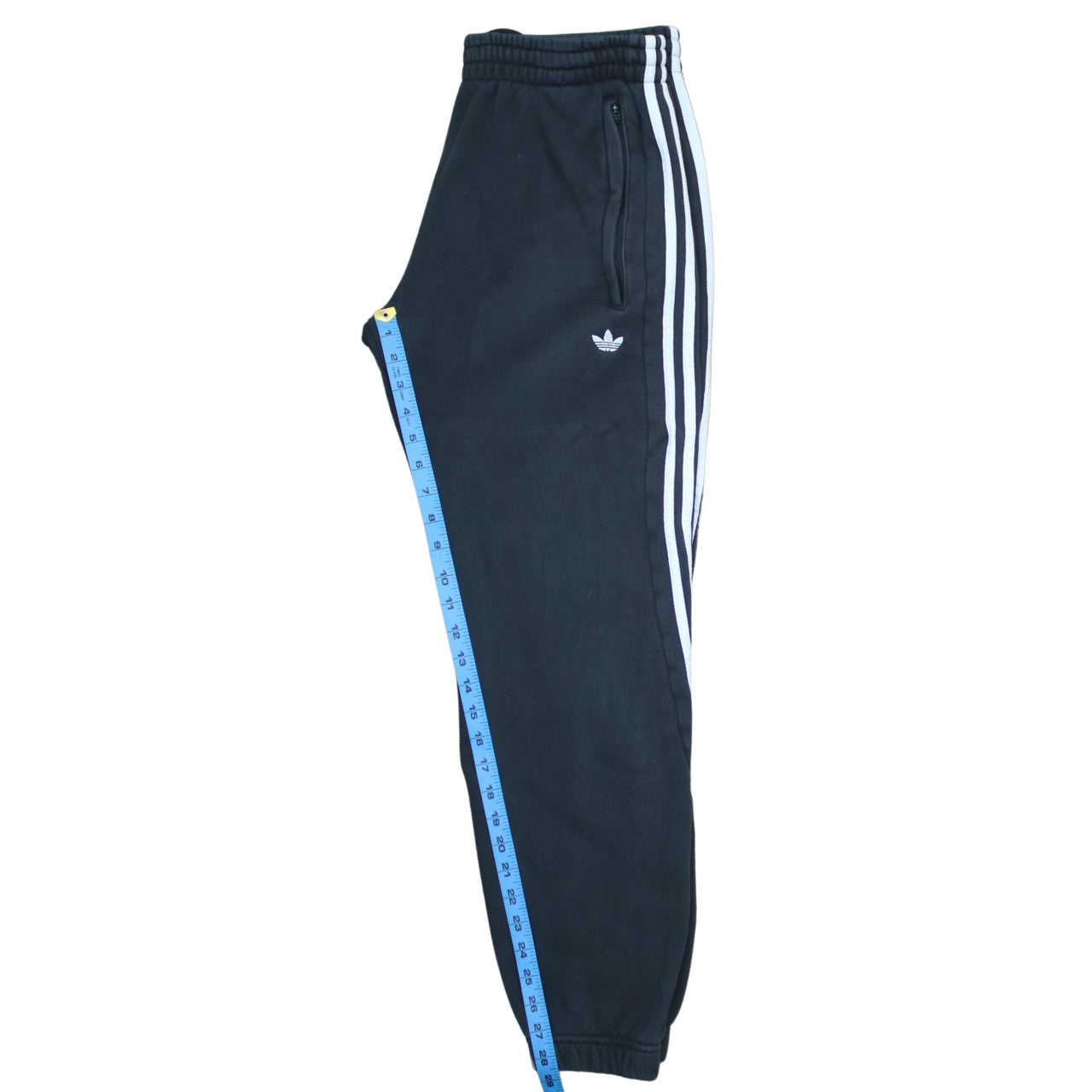 Adidas Men's Black Jogger Sweatpants M Tapered Side Stripe