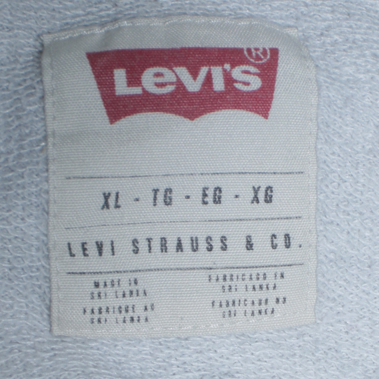 Levi's Men's Grey XL Crew Neck Pullover Sweatshirt