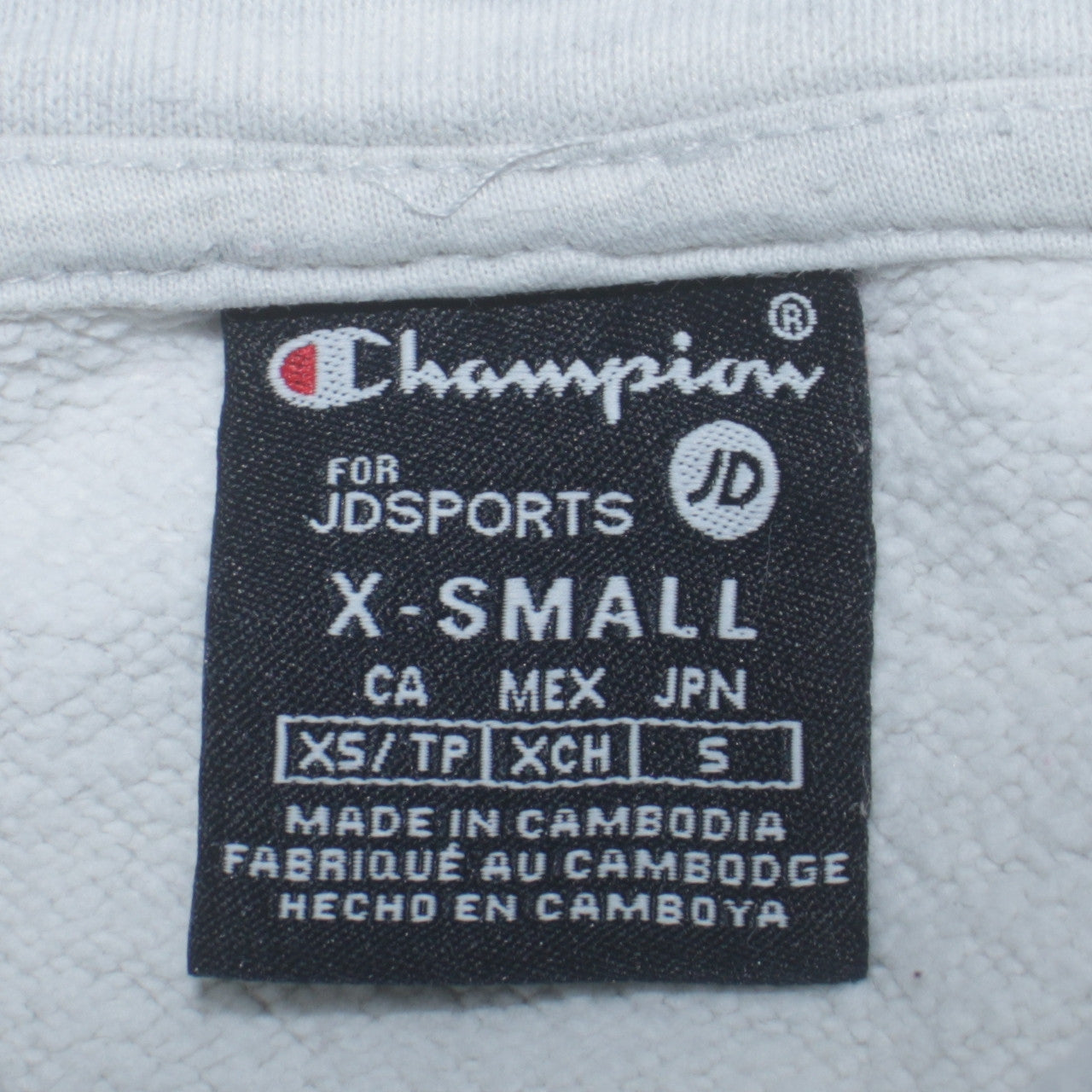 Champion Womens Light Grey Pullover Hoodie XS Casual Logo Sweatshirt