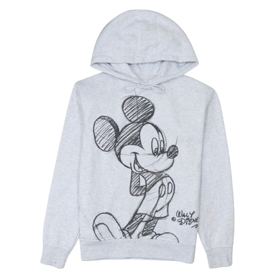 Disney Primark Women Grey Mickey Mouse Pullover Hoodie 2XS