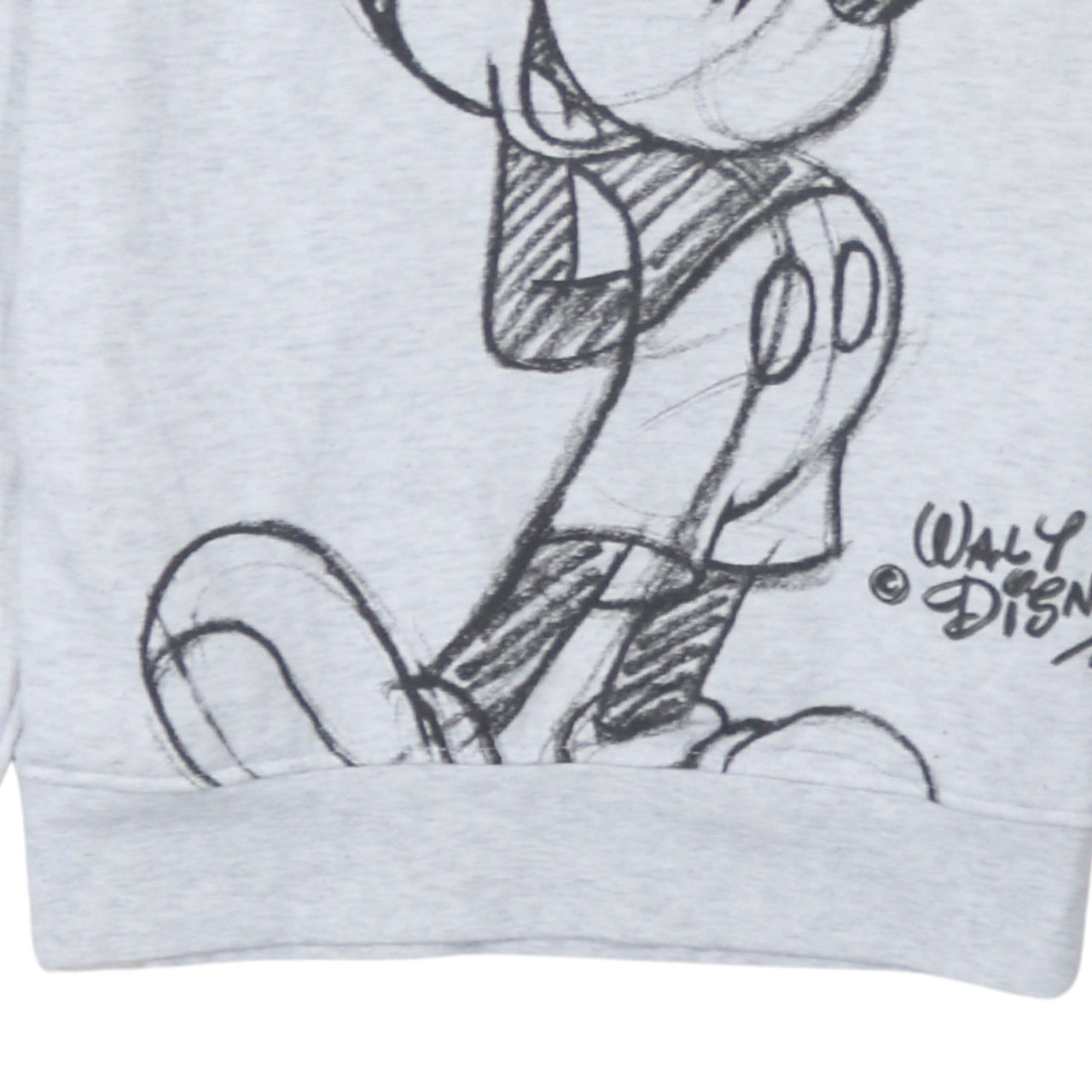 Disney Primark Women Grey Mickey Mouse Pullover Hoodie 2XS