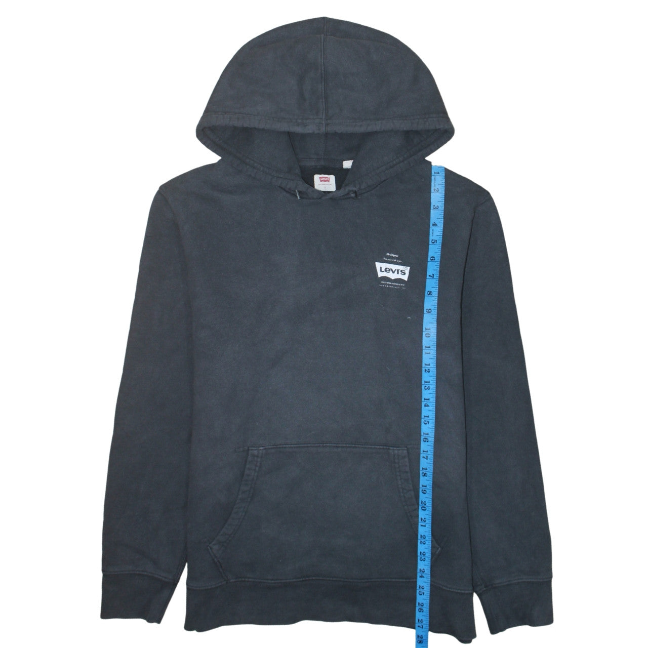 Levi's Men's Black Pullover Hoodie L Logo Graphic Outdoor Style