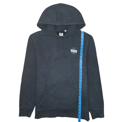 Levi's Men's Black Pullover Hoodie L Logo Graphic Outdoor Style