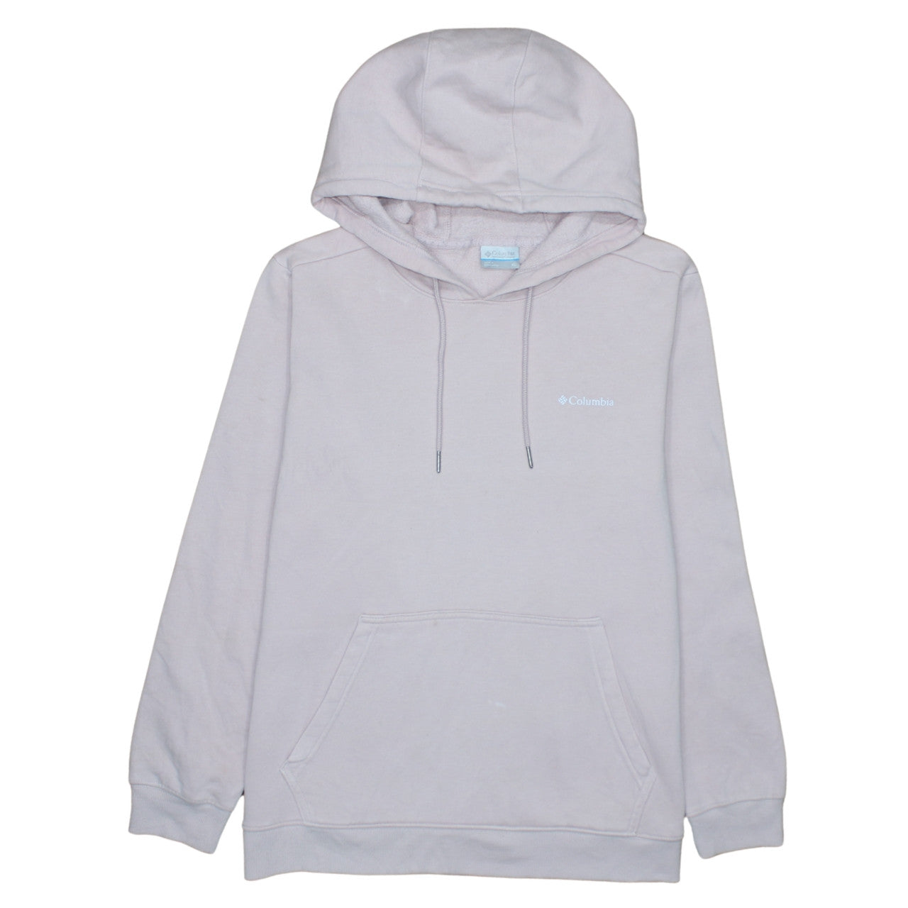 Columbia Womens Beige Pullover Hoodie XL Fleece Lined Casual Sweatshirt