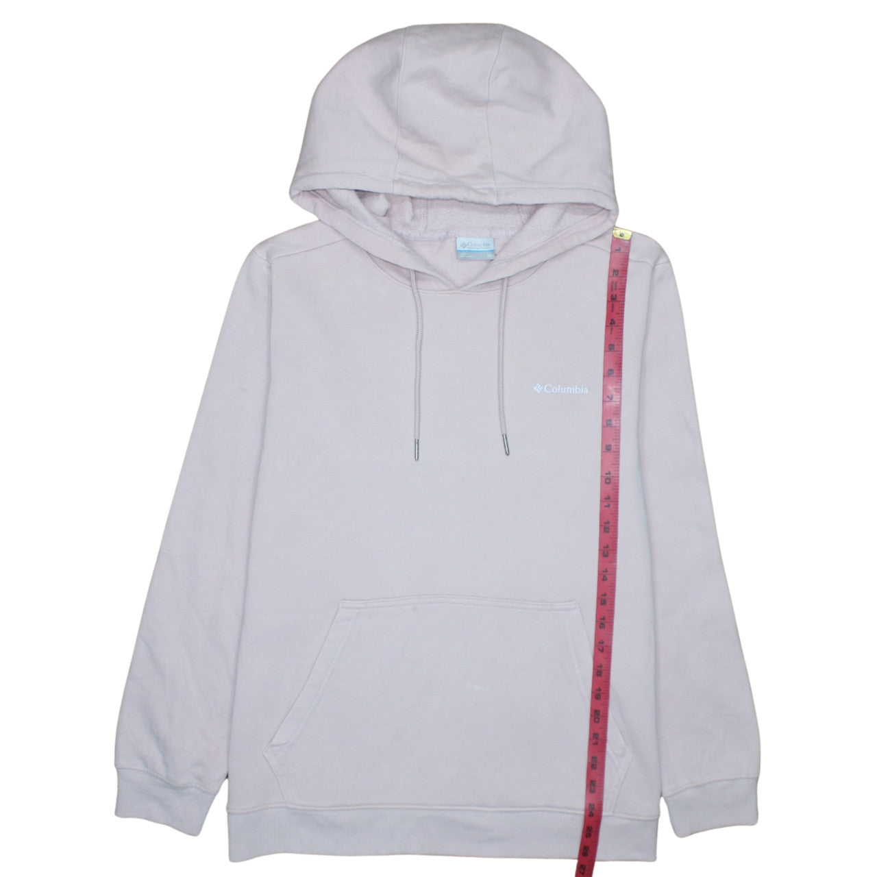 Columbia Womens Beige Pullover Hoodie XL Fleece Lined Casual Sweatshirt