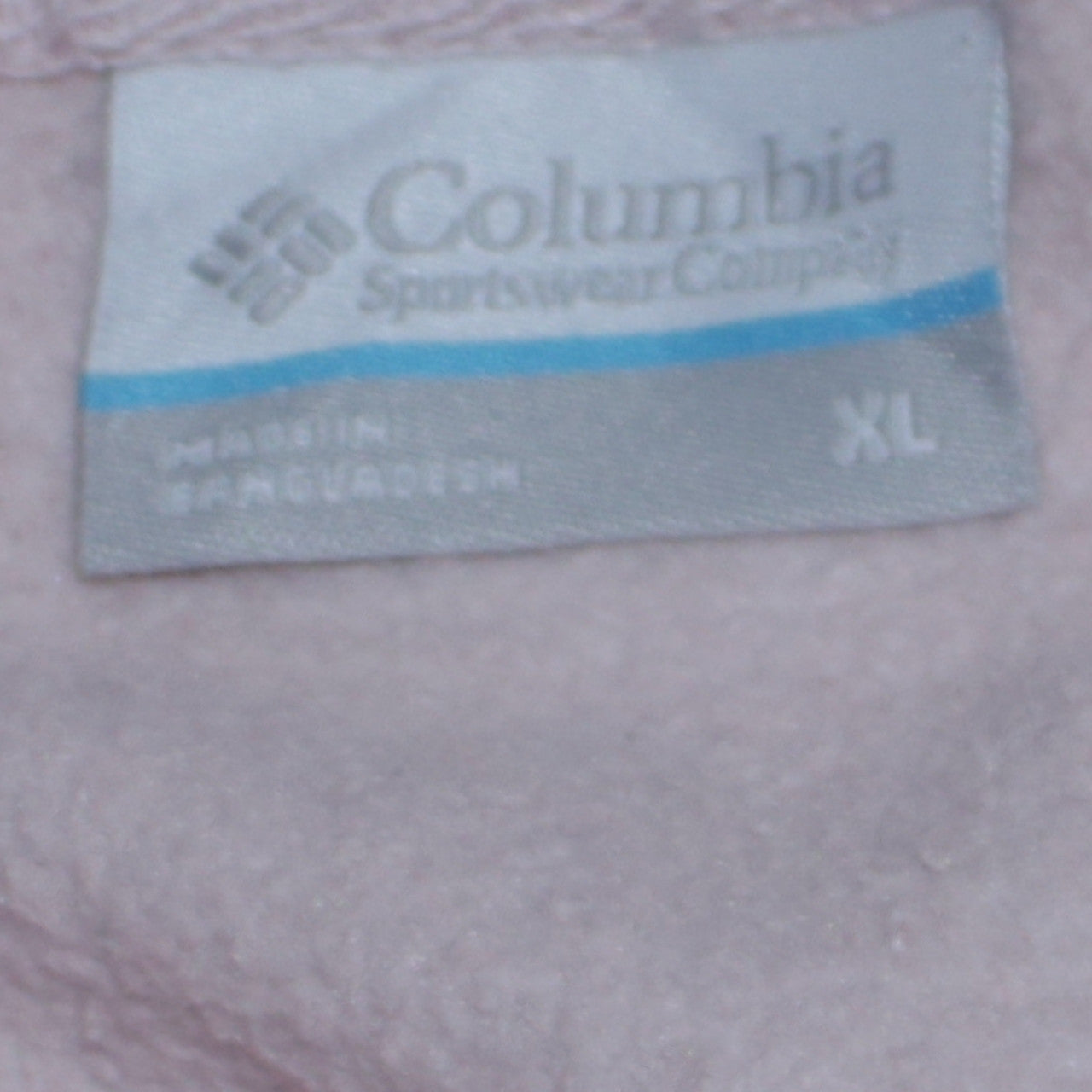 Columbia Womens Beige Pullover Hoodie XL Fleece Lined Casual Sweatshirt