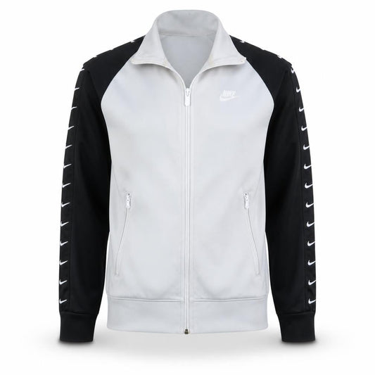 Nike Men’s Grey Track Jacket S Full Zip Colourblock Activewear